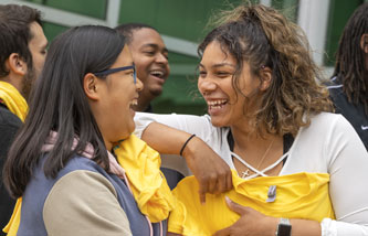 Girls laughing at Spring Bling Fling